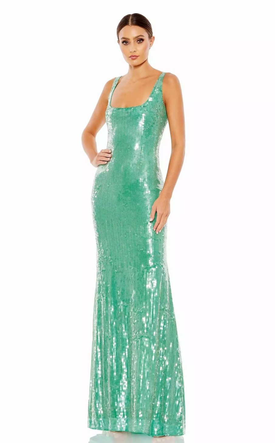 Long Prom Dresses * | Mac Duggal 93725 Dress Jade