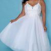 Plus Size Dresses * | Sydneys Closet Sc5263 Dress Ivory