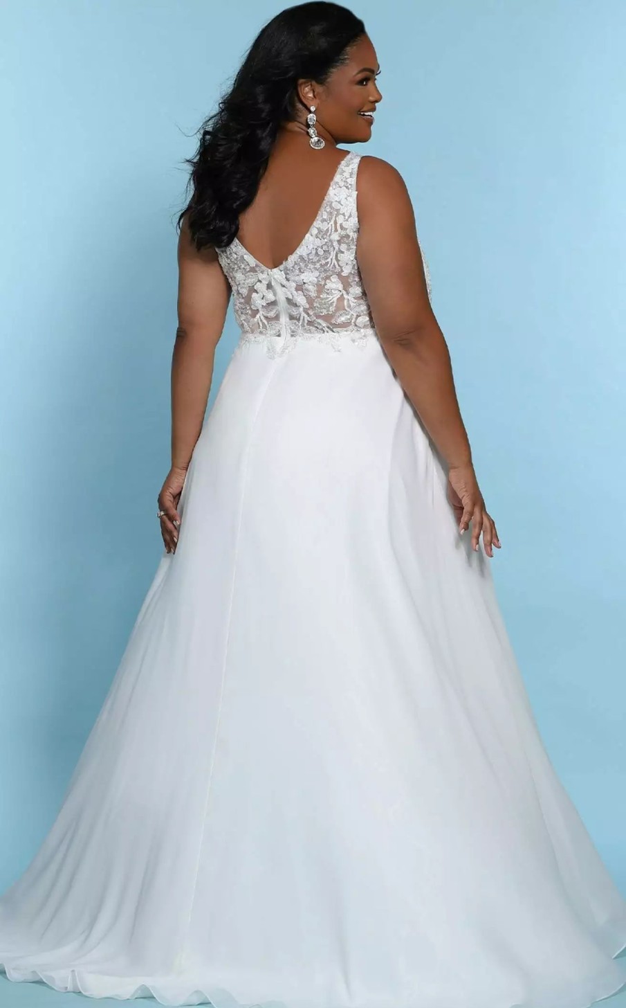 Plus Size Dresses * | Sydneys Closet Sc5246 Dress Ivory