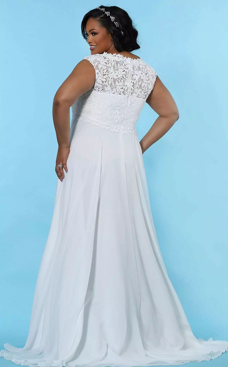 Plus Size Dresses * | Sydneys Closet Sc5235 Dress Ivory