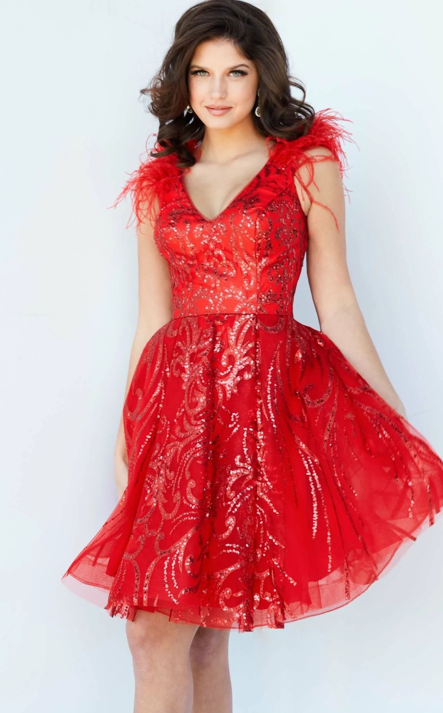 Cocktail Dresses * | Jovani 09466 Dress Red