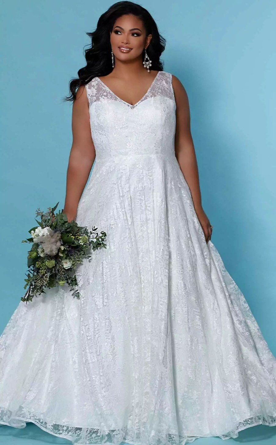 Plus Size Dresses * | Sydneys Closet Sc5262 Dress Ivory