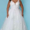 Plus Size Dresses * | Sydneys Closet Sc5274 Dress Ivory