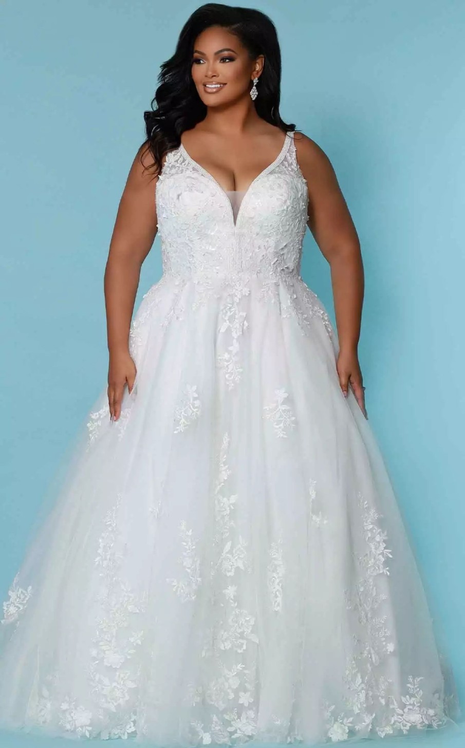 Plus Size Dresses * | Sydneys Closet Sc5274 Dress Ivory