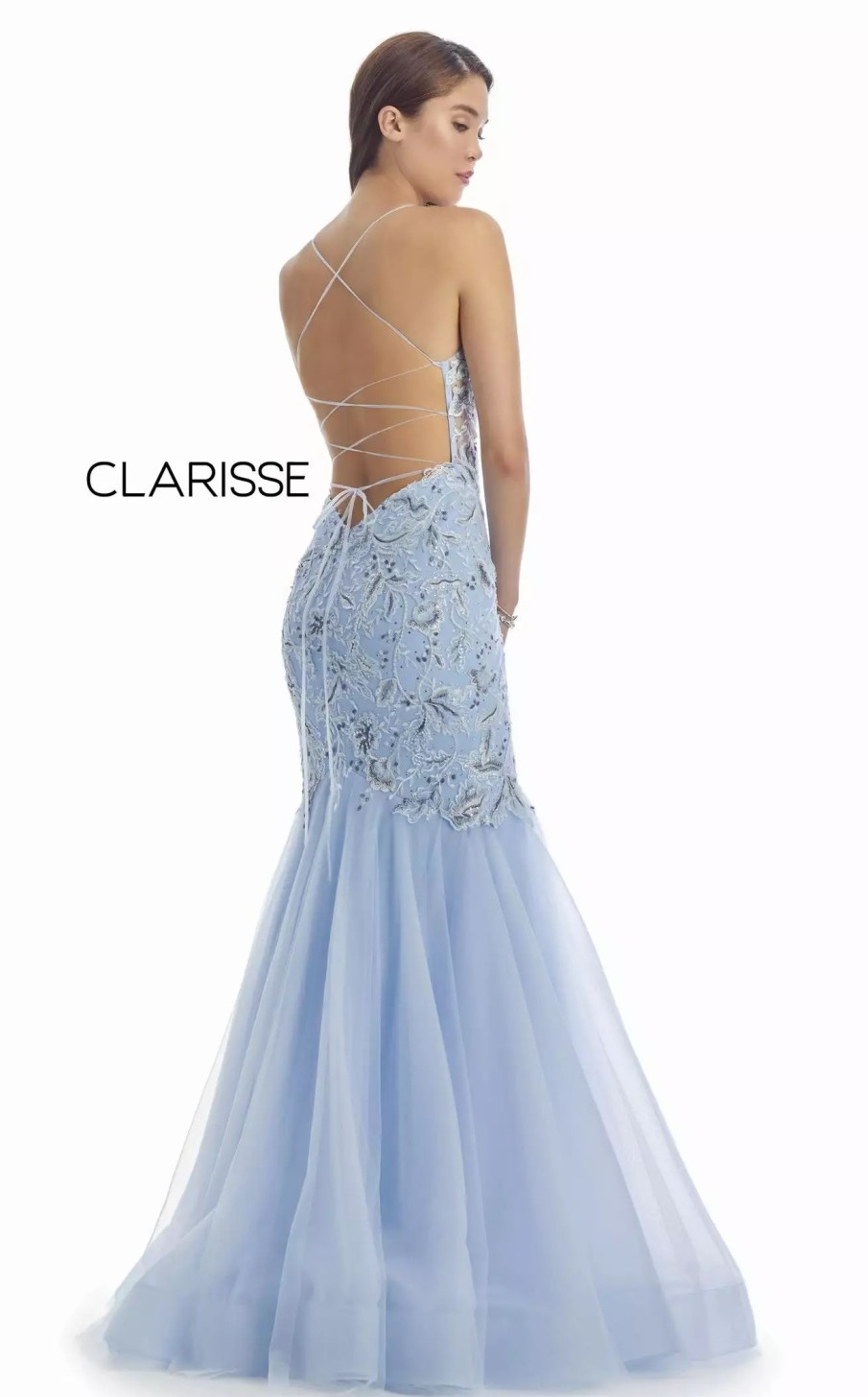 Long Prom Dresses * | Clarisse 5129 Dress Powder-Blue