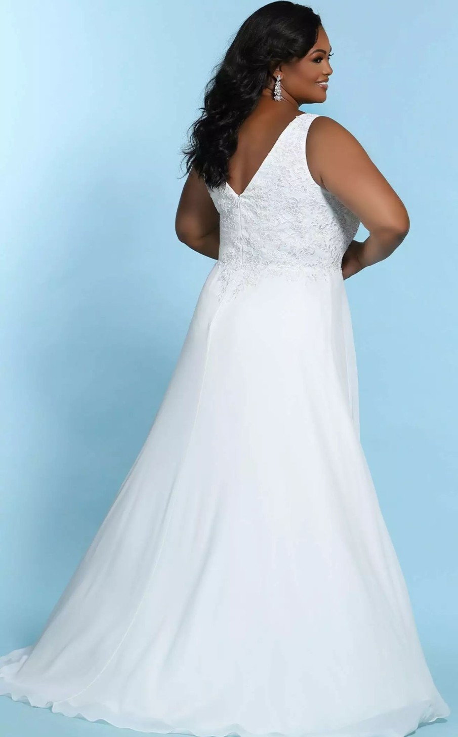 Plus Size Dresses * | Sydneys Closet Sc5249 Dress Ivory