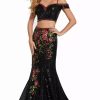 Long Prom Dresses * | Ellie Wilde Ew119086 Dress Black-Multi