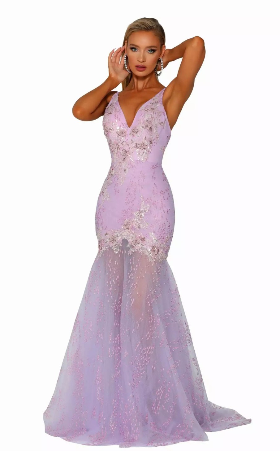 Red Carpet * | Portia And Scarlett Ps6016 Dress Lilac