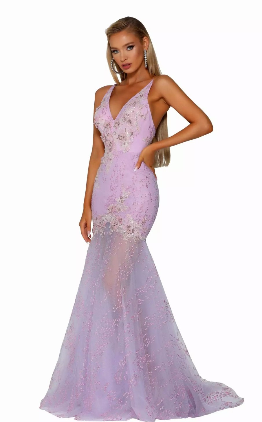 Red Carpet * | Portia And Scarlett Ps6016 Dress Lilac