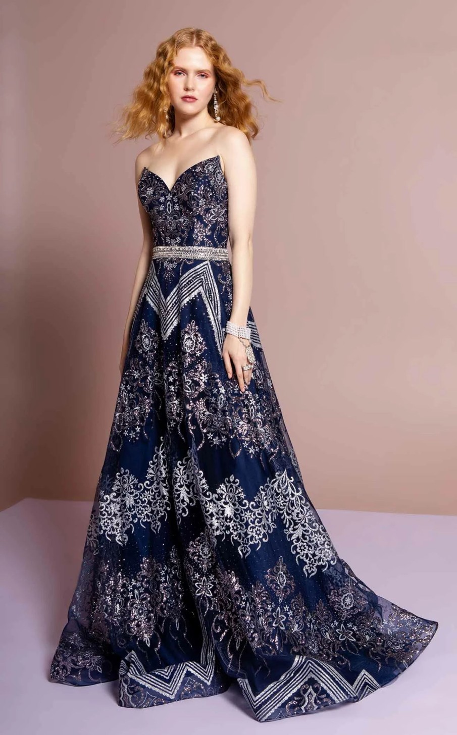 Red Carpet * | Gls By Gloria Gl2649 Dress Navy