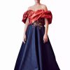 Red Carpet * | Gatti Nolli Couture Ga5338 Dress Orange-Black