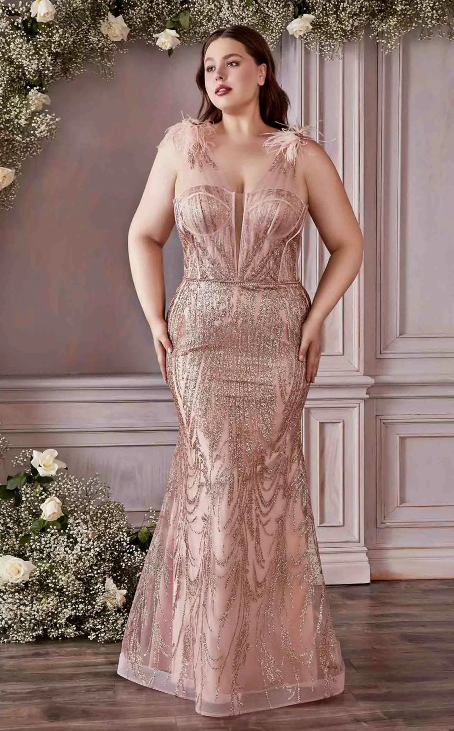 Plus Size Dresses * | Cinderella Divine Cb087C Dress