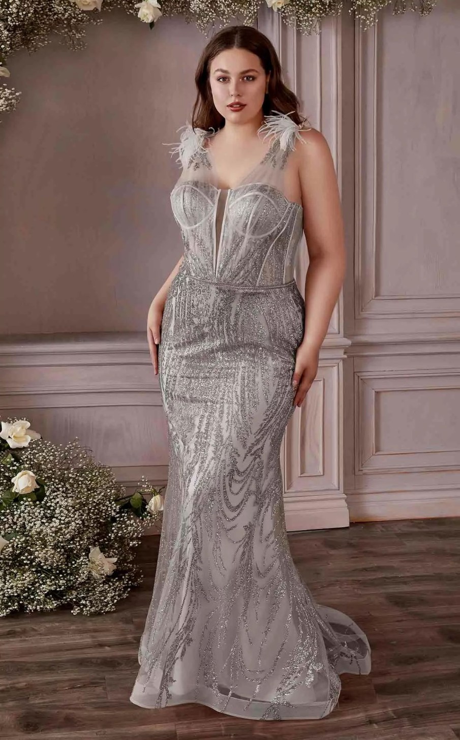 Plus Size Dresses * | Cinderella Divine Cb087C Dress