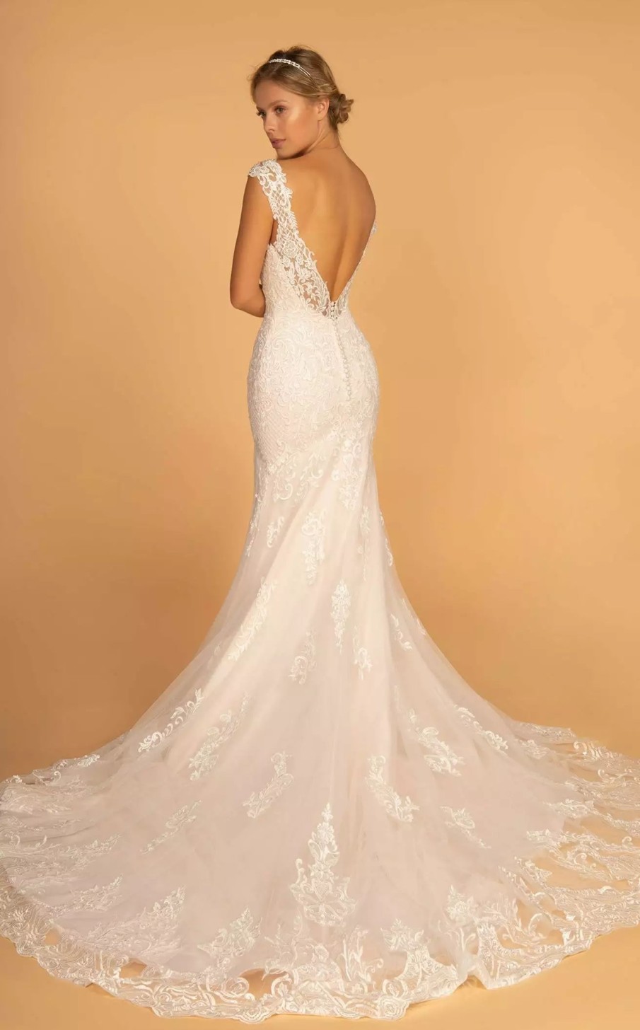 Long Prom Dresses * | Gls By Gloria Gl2595 Dress Ivory-Cream