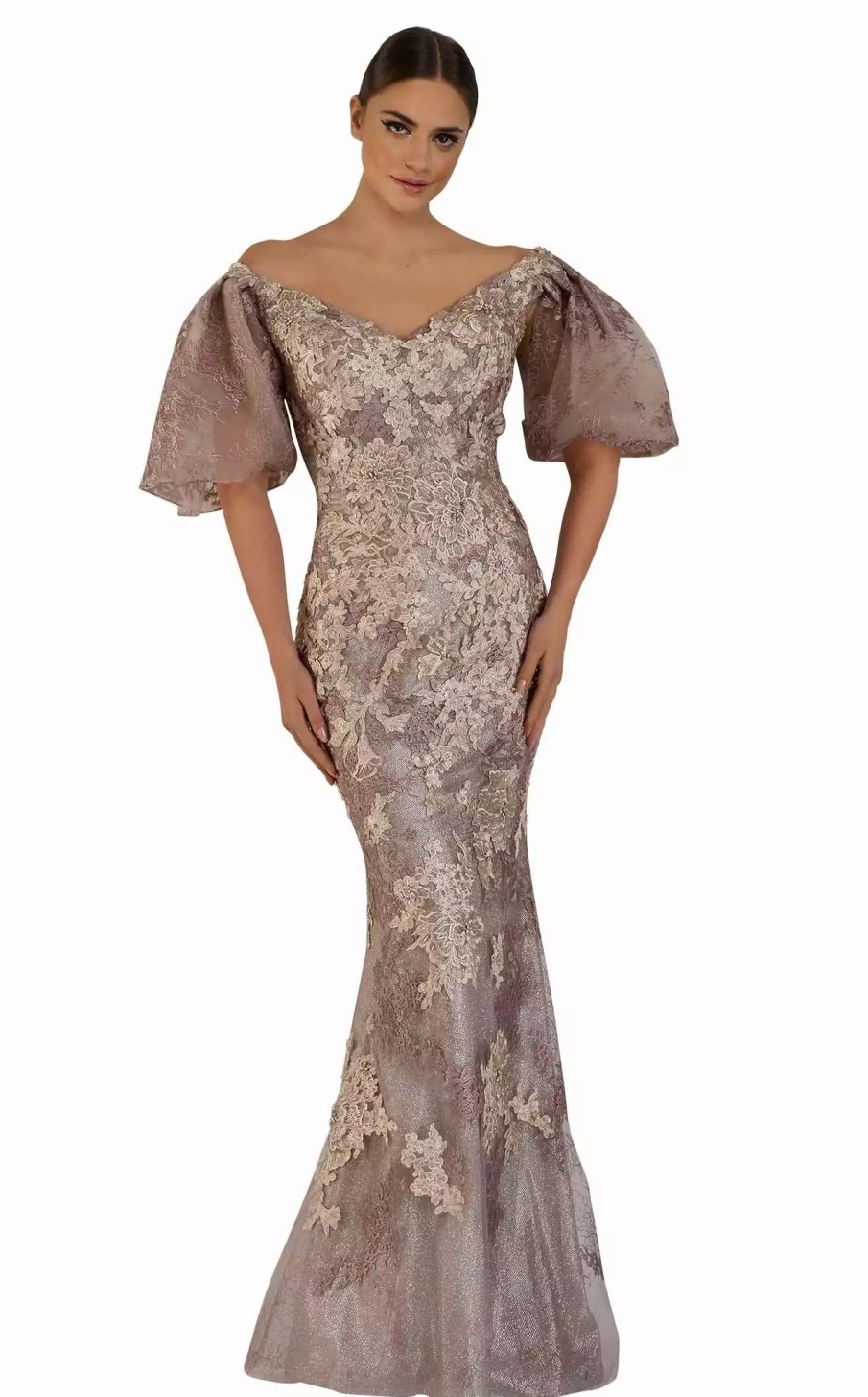 Red Carpet * | Janique W2409 Dress Champagne