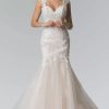 Long Prom Dresses * | Gls By Gloria Gl2367 Dress Ivory-Champagne