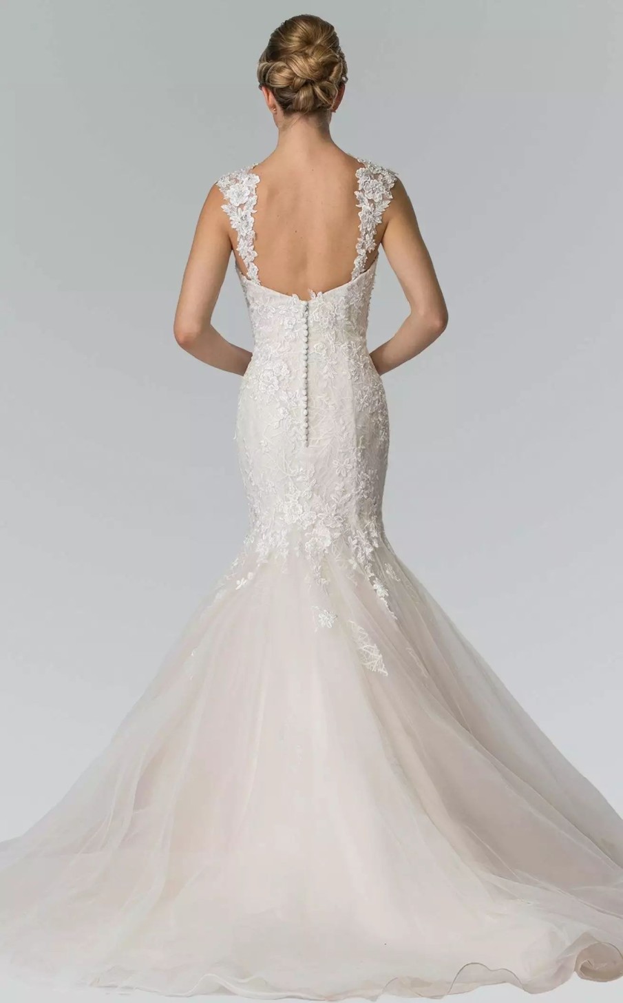 Long Prom Dresses * | Gls By Gloria Gl2367 Dress Ivory-Champagne