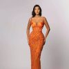 Red Carpet * | Minna 23013 Dress Orange