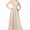 Long Prom Dresses * | Gls By Gloria Gl2915 Dress Rose-Gold