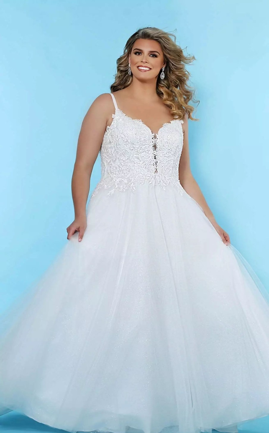 Plus Size Dresses * | Sydneys Closet Sc5239 Dress Ivory