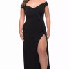 Plus Size Dresses * | La Femme 29474 Dress Black