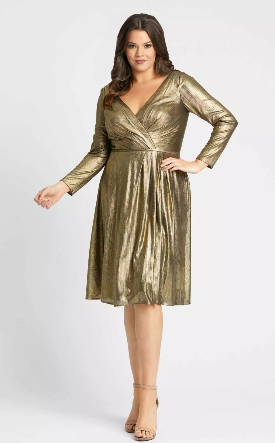 Plus Size Dresses * | Mac Duggal Fabulouss 49224 Dress Bronze