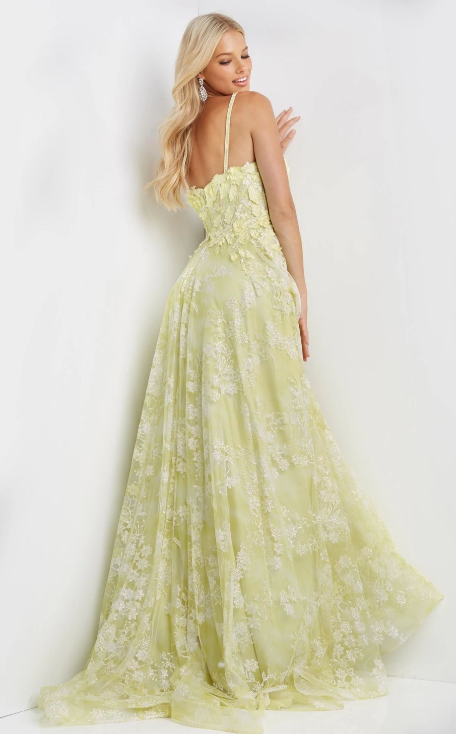 Long Prom Dresses * | Jvn Jvn08416 Dress Yellow