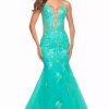 Long Prom Dresses * | La Femme 30675 Dress Aqua