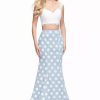 Long Prom Dresses * | La Femme 26206 Dress White-Blue