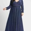 Plus Size Dresses * | Mac Duggal Fabulouss 48892 Dress Sapphire